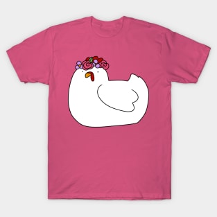 Cute Flower Crown Chicken T-Shirt